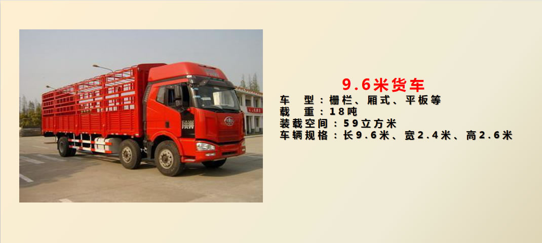 9.6米货车 运输车辆(图6)